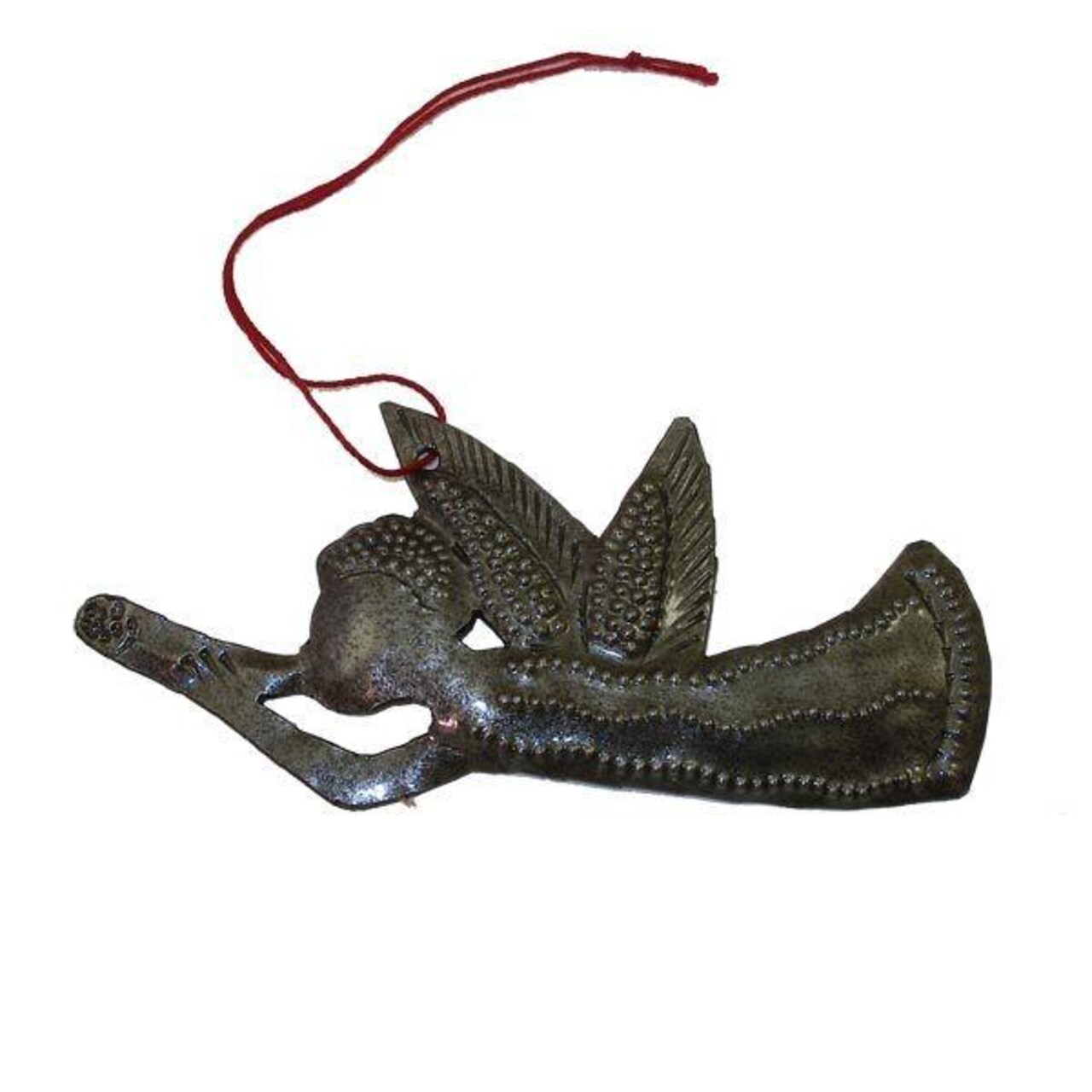 Brown Steel Handmade Angel Decoration Hanging Christmas Ornament